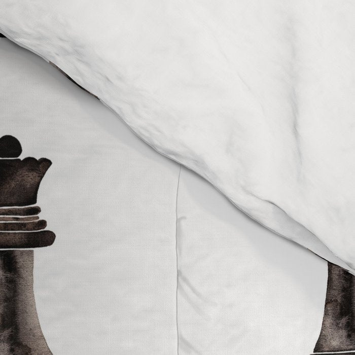 Queen (watercolor painting) Comforter Gallery Image 4