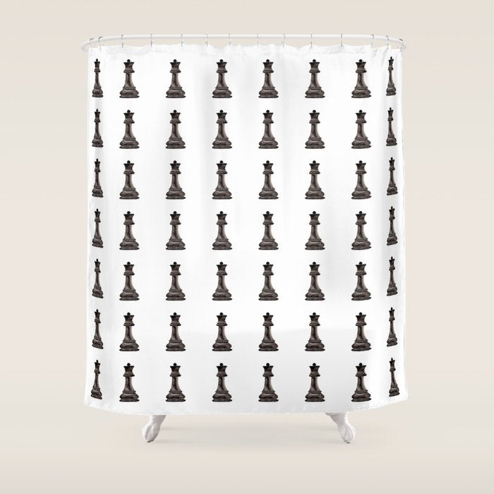 Queen (watercolor painting) Shower Curtain Gallery Image 1