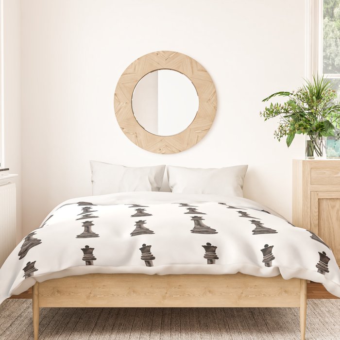 Queen (watercolor painting) Duvet Cover Gallery Image 3