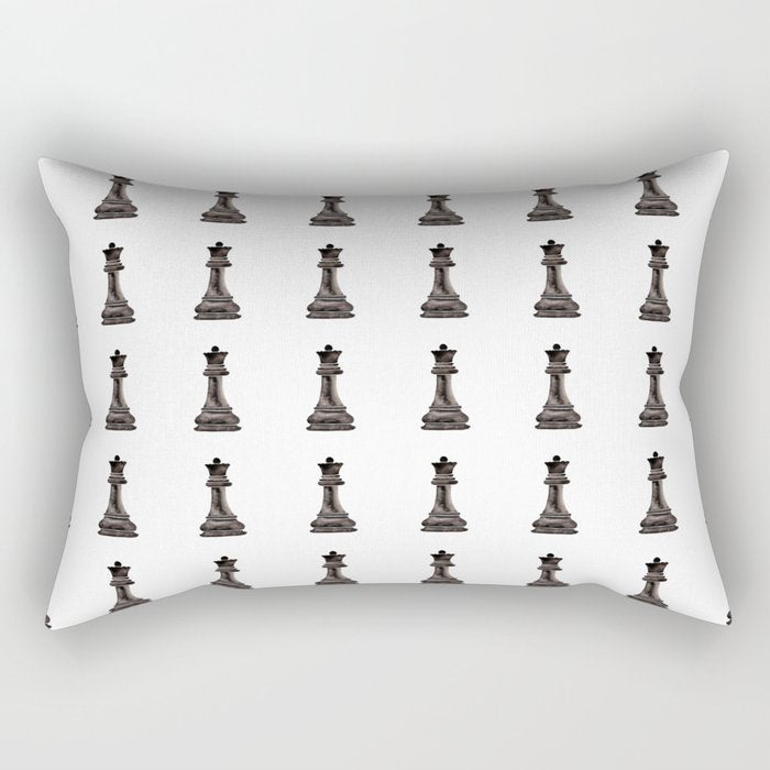 Queen (watercolor painting) Rectangular Pillow Gallery Image 1