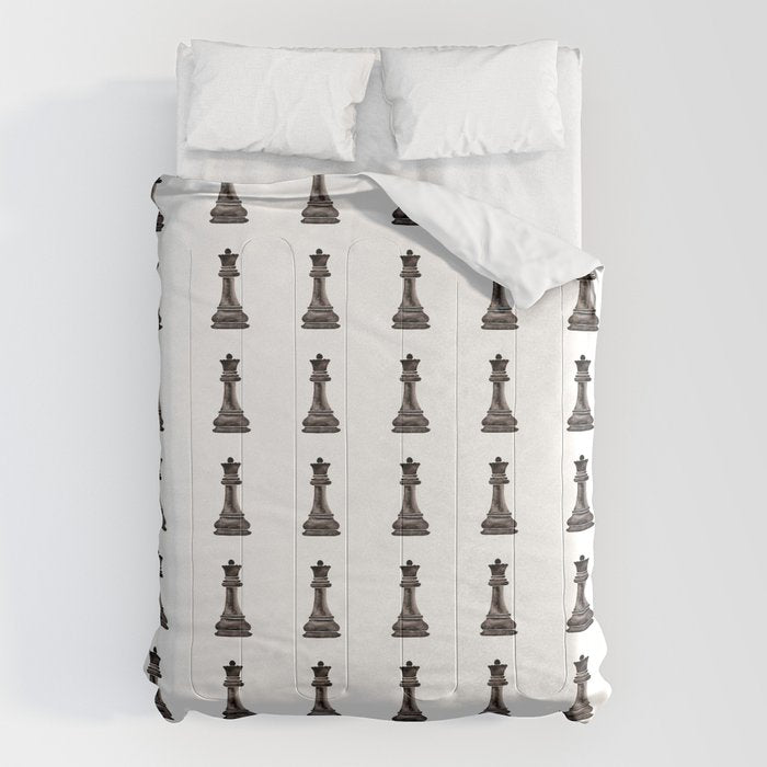 Queen (watercolor painting) Comforter Gallery Image 6