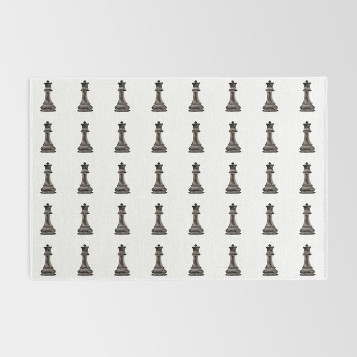 Queen (watercolor painting) Rug Gallery Image 2