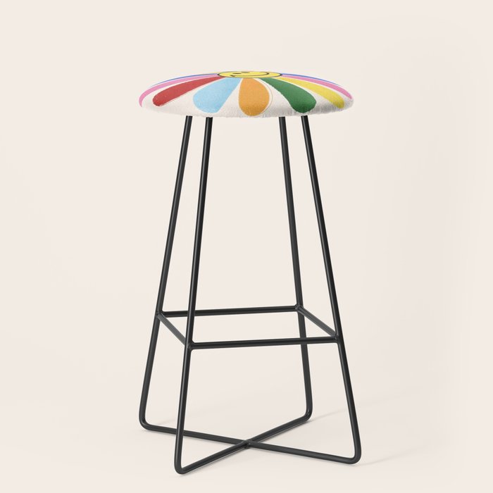 Smiley Hippie Daisy Stool Gallery Image 1