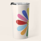 Smiley Hippie Daisy Travel Mug Gallery Image 3