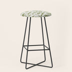 Reptiles and Amphibians Vintage Chic Monochromatic Pattern  Stool Gallery Image 1