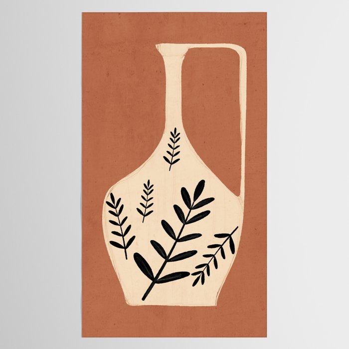 Minimal Abstract Art Vase 18 Tablecloth Gallery Image 2