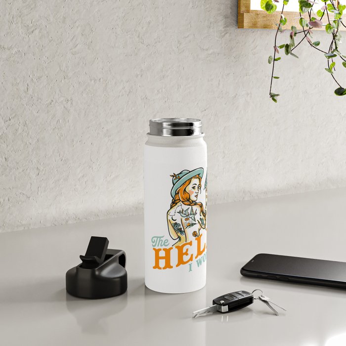 The Hell I Won't: Tattoo Redhead With A Revolver Water Bottle Gallery Image 5