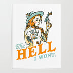 The Hell I Won't: Tattoo Redhead With A Revolver Poster Gallery Image 4