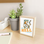 The Hell I Won't: Tattoo Redhead With A Revolver Mini Art Print Gallery Image 2