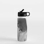 Christ the Redeemer, Rio de Janeiro, Brazil death defying dare devil black and white photography Water Bottle Gallery Image 1