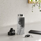 Christ the Redeemer, Rio de Janeiro, Brazil death defying dare devil black and white photography Water Bottle Gallery Image 4