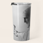 Christ the Redeemer, Rio de Janeiro, Brazil death defying dare devil black and white photography Travel Mug Gallery Image 3