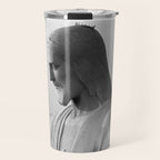 Christ the Redeemer, Rio de Janeiro, Brazil death defying dare devil black and white photography Travel Mug Gallery Image 1
