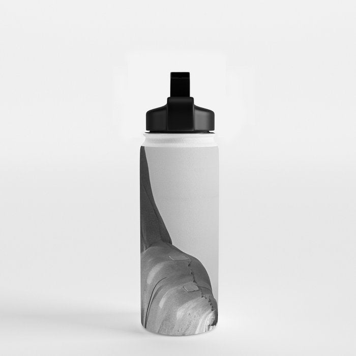 Christ the Redeemer, Rio de Janeiro, Brazil death defying dare devil black and white photography Water Bottle Gallery Image 2