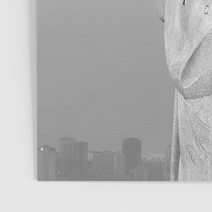 Christ the Redeemer, Rio de Janeiro, Brazil death defying dare devil black and white photography Poster Gallery Image 3