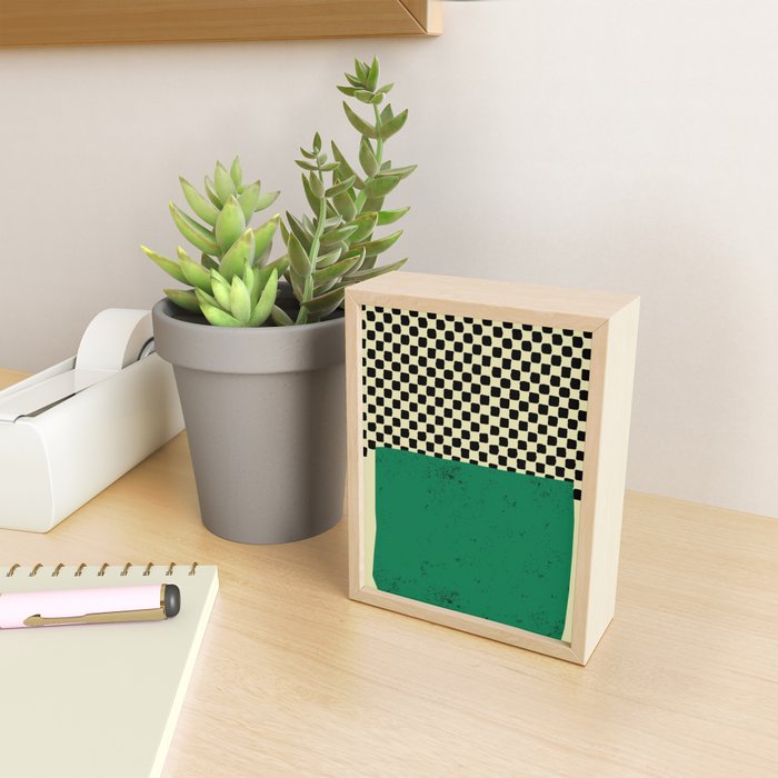 Green Colorblock Mini Art Print Gallery Image 2