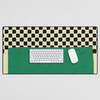 Green Colorblock Desk Mat Gallery Image 1