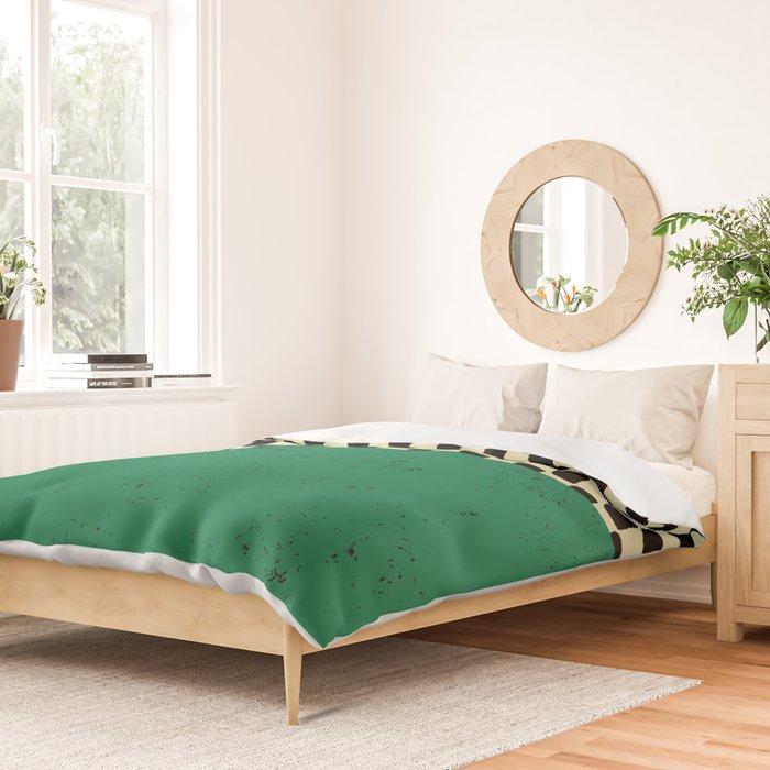 Green Colorblock Duvet Cover Gallery Image 2