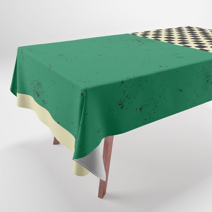 Green Colorblock Tablecloth Gallery Image 1