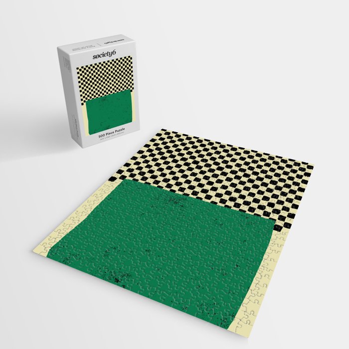 Green Colorblock Jigsaw Puzzle Gallery Image 2