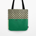 Green Colorblock Tote Bag Gallery Image 1