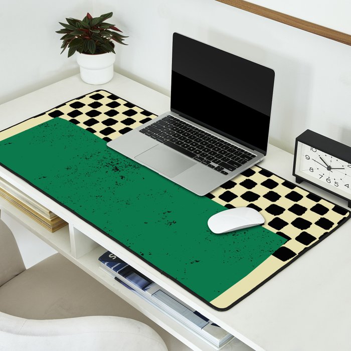 Green Colorblock Desk Mat Gallery Image 2