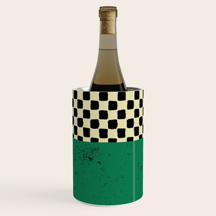 Green Colorblock Wine Chiller Gallery Image 1