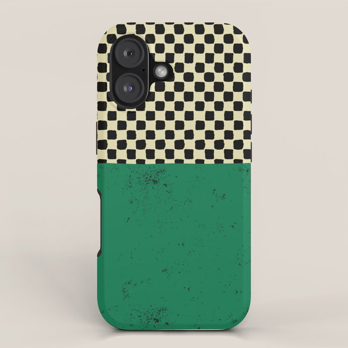 Green Colorblock iPhone Case Gallery Image 1