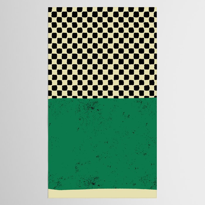 Green Colorblock Tablecloth Gallery Image 2