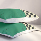 Green Colorblock Pillow Sham Gallery Image 3