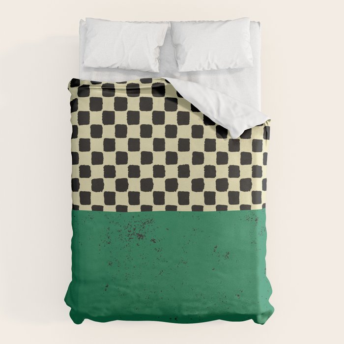Green Colorblock Duvet Cover Gallery Image 6