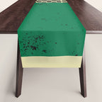 Green Colorblock Table Runner Gallery Image 1
