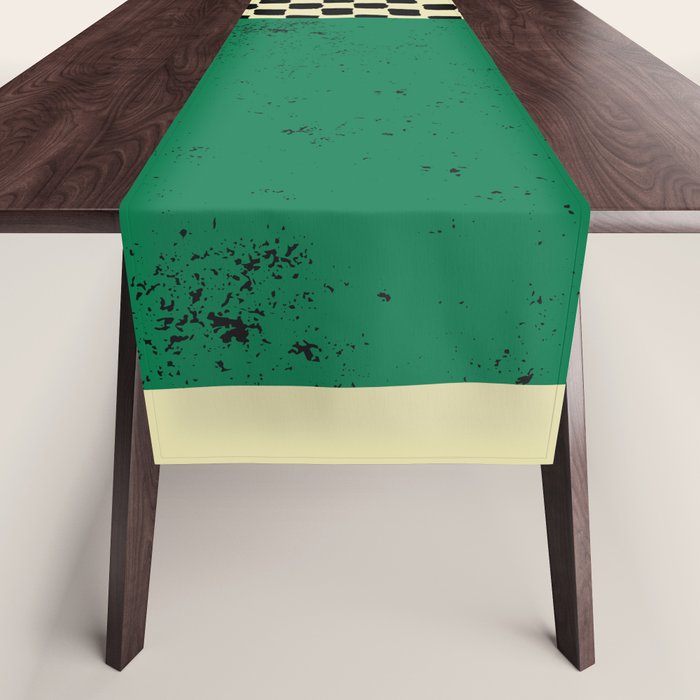 Green Colorblock Table Runner Gallery Image 1
