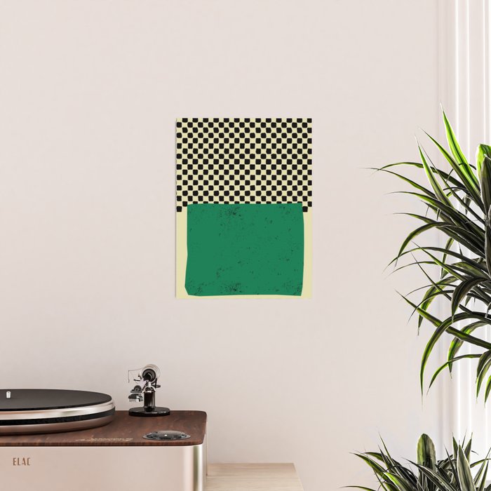 Green Colorblock Poster Gallery Image 2