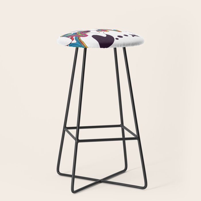 Psychedelic Planet Stool Gallery Image 1