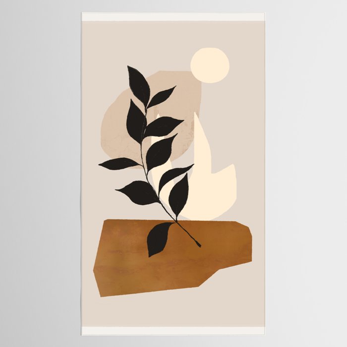 Abstract Art /Minimal Plant 114 Tablecloth Gallery Image 2