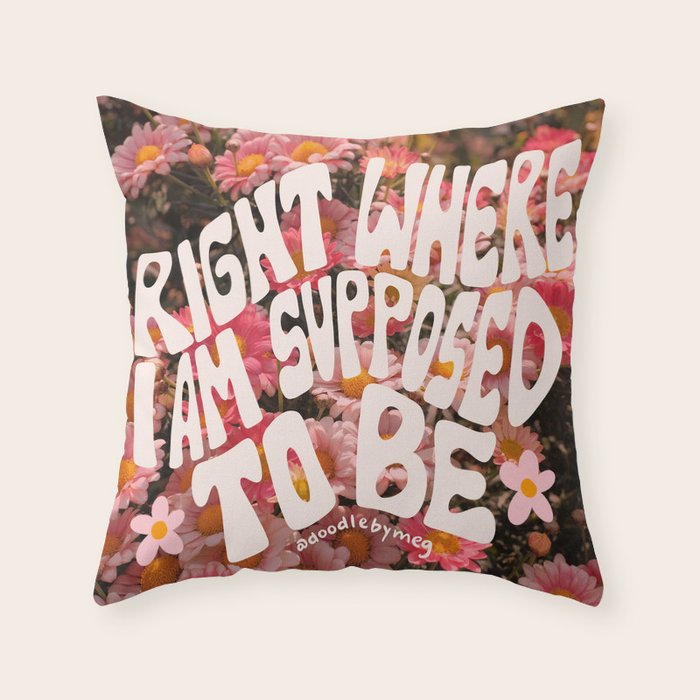 Right Where You Belong Throw Pillow Gallery Image 6
