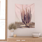 Blush Cactus Wall Tapestry Gallery Image 2