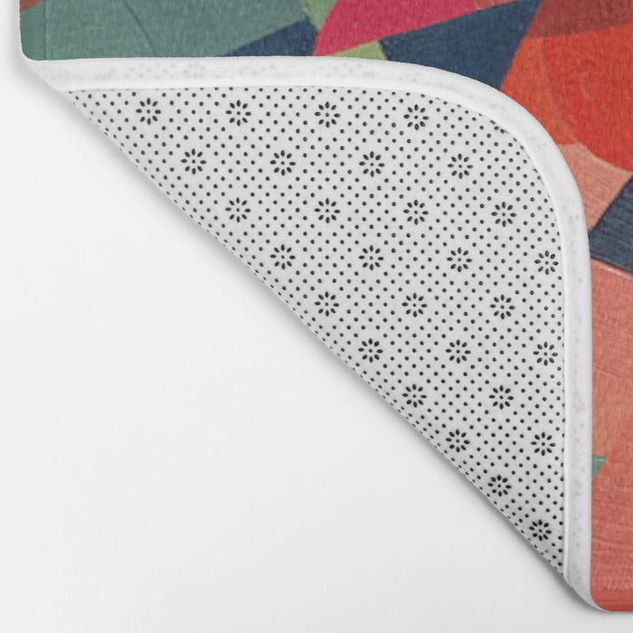 Grün-Rot Otto Freundlich 1939 Abstract Art Mid Century Modern Geometric Colorful Shapes Hard Edge Bath Mat Gallery Image 2