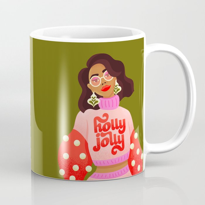 Holly Jolly Holiday Sweater Coffee Mug Gallery Image 1