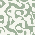 Sage Green and Off White Abstract Modern Scala Media Pattern Coffee Mug Gallery Image 2