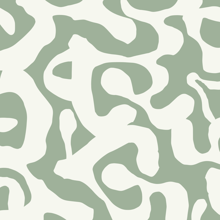 Sage Green and Off White Abstract Modern Scala Media Pattern Coffee Mug Gallery Image 2