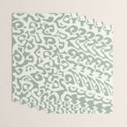Sage Green and Off White Abstract Modern Scala Media Pattern Wrapping Paper Gallery Image 3