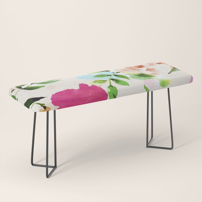 Floral Blush #society6 #decor #buyart Bench Gallery Image 1