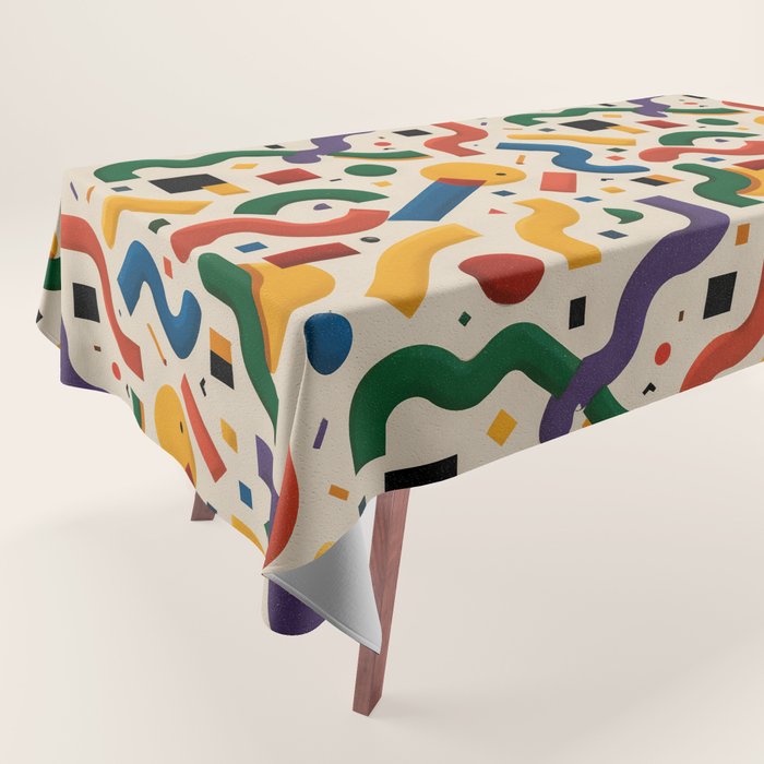 Eclectic Revival Autumn Geometry Tablecloth Gallery Image 1