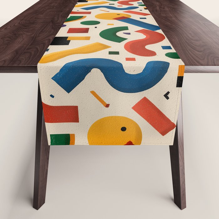 Eclectic Revival Autumn Geometry Table Runner Gallery Image 1