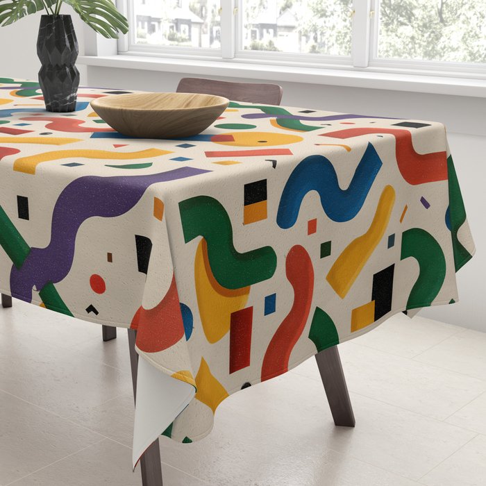 Eclectic Revival Autumn Geometry Tablecloth Gallery Image 3