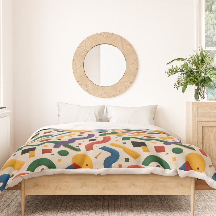 Eclectic Revival Autumn Geometry Duvet Cover Gallery Image 3