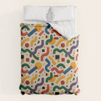 Eclectic Revival Autumn Geometry Duvet Cover Gallery Image 6