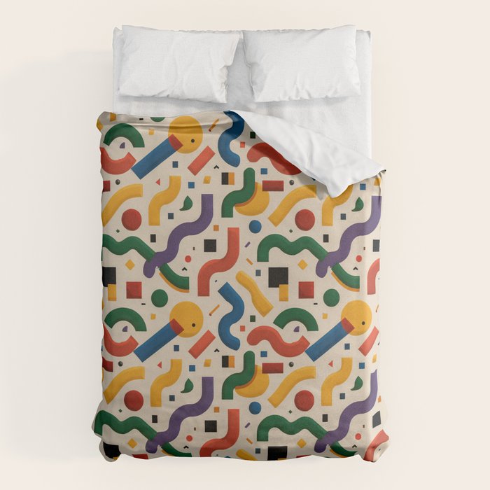 Eclectic Revival Autumn Geometry Duvet Cover Gallery Image 6